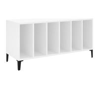 vidaXL Mobile Porta Dischi Bianco 100x38x48 cm in Legno Multistrato