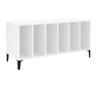 vidaXL Mobile Porta Dischi Bianco 100x38x48 cm in Legno Multistrato