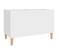 vidaXL Mobile Porta Dischi Bianco 74,5x38x48 cm in Legno Multistrato
