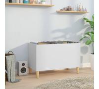 vidaXL Mobile Porta Dischi Bianco 74,5x38x48 cm in Legno Multistrato