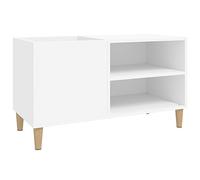 vidaXL Mobile Porta Dischi Bianco 84,5x38x48 cm in Legno Multistrato, Mobile per Giradischi, Porta Dischi, mobiletto Porta vinili, Mobile Porta vinili