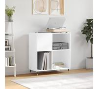 vidaXL Mobile Porta Dischi Bianco 84,5x38x89 cm in Legno Multistrato