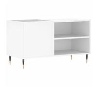 vidaXL Mobile Porta Dischi Bianco 85x38x48 cm in Legno Multistrato, Mobile portadischi in Vinile, Mobile Porta Dischi, Porta Dischi