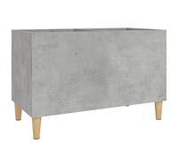 vidaXL Mobile Porta Dischi Grigio Cemento 74,5x38x48 Legno Multistrato