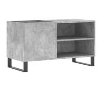 vidaXL Mobile Porta Dischi Grigio Cemento 85x38x48cm Legno Multistrato