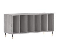 vidaXL Mobile Porta Dischi Grigio Sonoma 100x38x48cm Legno Multistrato
