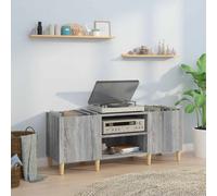 vidaXL Mobile Porta Dischi Grigio Sonoma 121x38x48cm Legno Multistrato