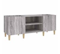 vidaXL Mobile Porta Dischi Grigio Sonoma 121x38x48cm Legno Multistrato