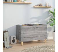 vidaXL Mobile Porta Dischi Grigio Sonoma 74,5x38x48 Legno Multistrato