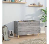 vidaXL Mobile Porta Dischi Grigio Sonoma 74,5x38x48 Legno Multistrato