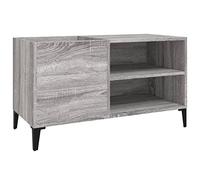 vidaXL Mobile porta dischi Grigio Sonoma 84,5x38x48 Legno multistrato