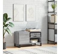 vidaXL Mobile Porta Dischi Grigio Sonoma 85x38x48 cm Legno Multistrato