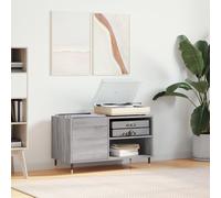 vidaXL Mobile Porta Dischi Grigio Sonoma 85x38x48 cm Legno Multistrato