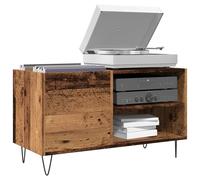 vidaXL Mobile Porta Dischi Legno Antico 84,5x38x48cm Legno Multistrato
