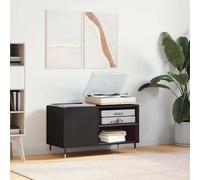 vidaXL Mobile Porta Dischi Nero 85x38x48 cm in Legno Multistrato