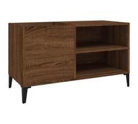 VIDAXL - Mobile Porta Dischi Rovere Marrone 84,5x38x48 Legno Multistrato