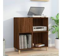 vidaXL Mobile Porta Dischi Rovere Marrone 84,5x38x89 Legno Multistrato