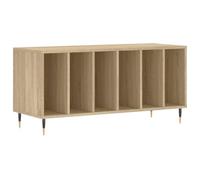 vidaXL Mobile Porta Dischi Rovere Sonoma 100x38x48cm Legno Multistrato