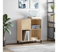 vidaXL Mobile Porta Dischi Rovere Sonoma 84,5x38x89 Legno Multistrato