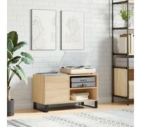 vidaXL Mobile Porta Dischi Rovere Sonoma 85x38x48 cm Legno Multistrato