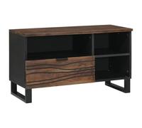 vidaXL Mobile TV 80 x 33,5 x 46 cm in legno massiccio noce e legno artificiale