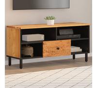 vidaXL Mobile Porta TV 100x33x46 cm in Legno Massello di Acacia
