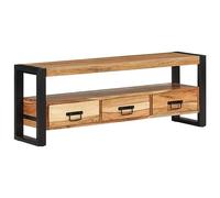 vidaXL Mobile Porta TV 120x30x45 cm in Legno Massello di Acacia