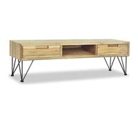 VIDAXL - Mobile Porta Tv 120x35x35 Cm In Legno Massello Di Teak