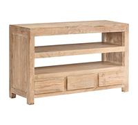 vidaXL Mobile Porta TV 90x30x55 cm Marrone Chiaro Supporto Media Aperti Consolle Multimediale Armadietto Basso Soggiorno Salotto Legno Acacia