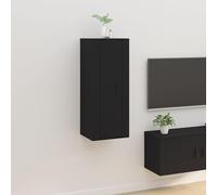 vidaXL Mobile porta TV a parete Nero 40x34,5x100 cm