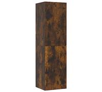 vidaXL Mobile Porta TV a Parete Rovere Fumo 30,5x30x110 cm