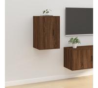vidaXL Mobile Porta TV a Parete Rovere Marrone 40x34,5x60 cm