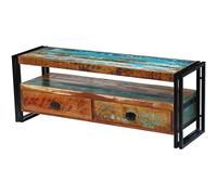 vidaXL Mobile Porta TV Armadietto Stile Rustico in Legno Massello Anticato