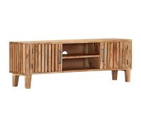 vidaXL Mobile Porta TV Base per Televisione Robusta Solida Resistente Durevole Mobile per Sistemi Audio130x30x45 cm in Legno Massello di Acacia