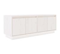 VIDAXL - Mobile Porta Tv Bianco 110x34x40 Cm In Legno Massello Di Pino - SPEDIZIONE GRATUITA