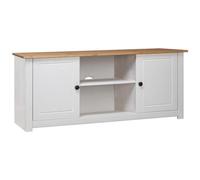 VIDAXL - Mobile Porta Tv Bianco 120x40x50 Cm Pino Massello Panama Range