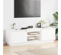 vidaXL Mobile Porta TV Bianco 140x35x40 cm in Legno Massello di Pino