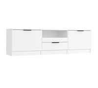 vidaXL Mobile Porta TV Bianco 140x35x40 cm in Legno Multistrato