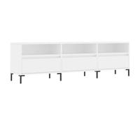 vidaXL Mobile Porta TV Bianco 150x30x44,5 cm in Legno Multistrato, Supporto TV, Mobile HiFi, consolle TV, credenza TV, Mobile dispositivi multimediali