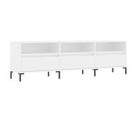 vidaXL Mobile Porta TV Bianco 150x30x44,5 cm in Legno Multistrato, Supporto TV, Mobile HiFi, consolle TV, credenza TV, Mobile dispositivi multimediali