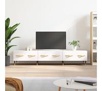 vidaXL Mobile Porta TV Bianco 150x36x30 cm in Legno Multistrato