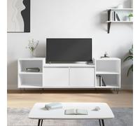 AX Mobiletto TV Bianco 160x35x55cm 6Scomparti Salotto Multiuso Multimedia 831340