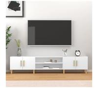 vidaXL Mobile Porta TV Bianco 180x31,5x40 cm in Legno Multistrato