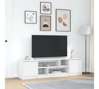 vidaXL Mobile Porta TV Bianco 188,5x41x50 cm in Legno Multistrato, Mobile TV, credenza TV, Armadio Hi-Fi, Panca TV, Mobile TV, Mobile multimediale