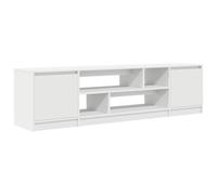 vidaXL Mobile Porta TV Bianco 188,5x41x50 cm in Legno Multistrato, Mobile TV, credenza TV, Armadio Hi-Fi, Panca TV, Mobile TV, Mobile multimediale