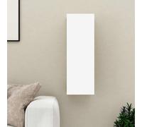 vidaXL Mobile Porta TV Bianco 30,5x30x90 cm in Legno Multistrato