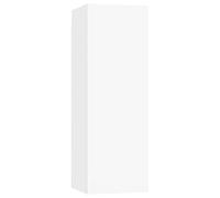 vidaXL Mobile Porta TV Bianco 30,5x30x90 cm in Legno Multistrato