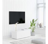 vidaXL Mobile Porta TV Bianco 80x34x30 cm in Legno Multistrato
