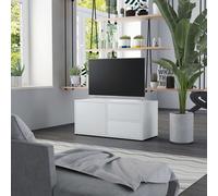 vidaXL Mobile Porta TV Bianco 80x34x36 cm in Legno Multistrato