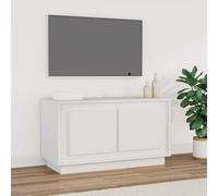 vidaXL Mobile Porta TV Bianco 80x35x45 cm in Legno Multistrato